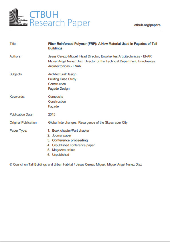 fiber reinforced polymer FRP a new material used in facades of tall buildings