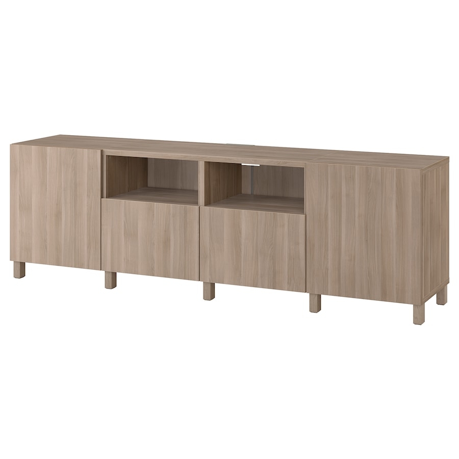 BESTÅ TV unit with doors and drawers